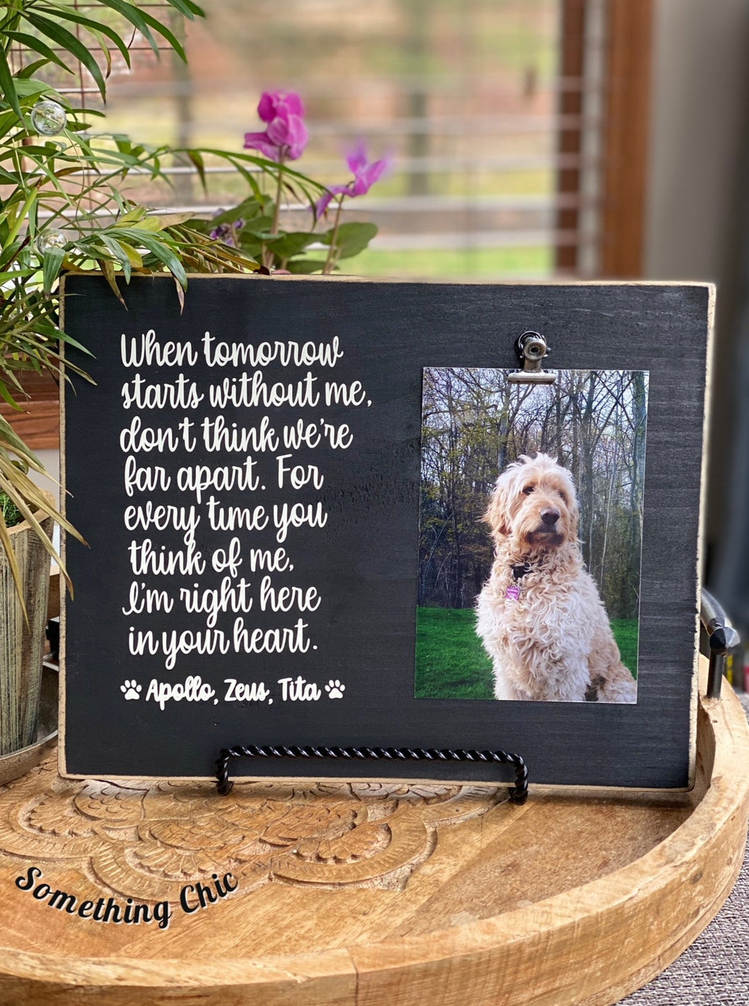 Pet Sympathy Pet Loss Gift Pet Bereavement Memorial Wood Frame