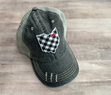 Load image into Gallery viewer, Ohio Hat Cle Stripes Gingham Pattern Hometown Hat
