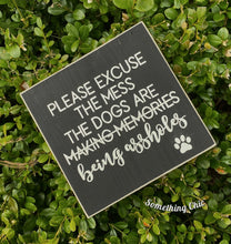 Load image into Gallery viewer, Dog Themed 5x5 Wood Sign Tiered Tray Decor Farmhouse Decor Dog Decor Golden Doodle
