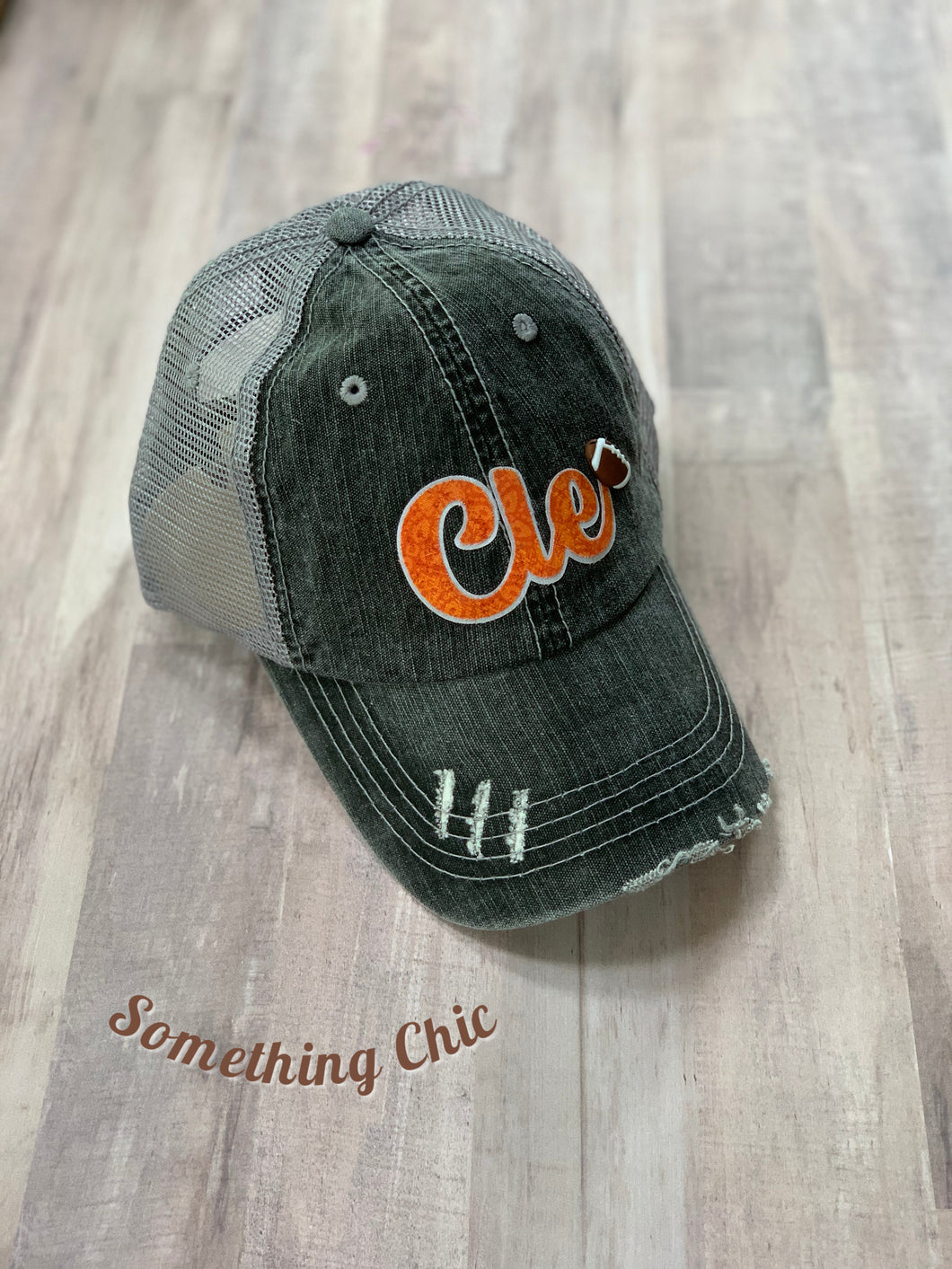 Cleveland Inspired Football Hat, Ohio Hat, Cleveland Ohio Hat